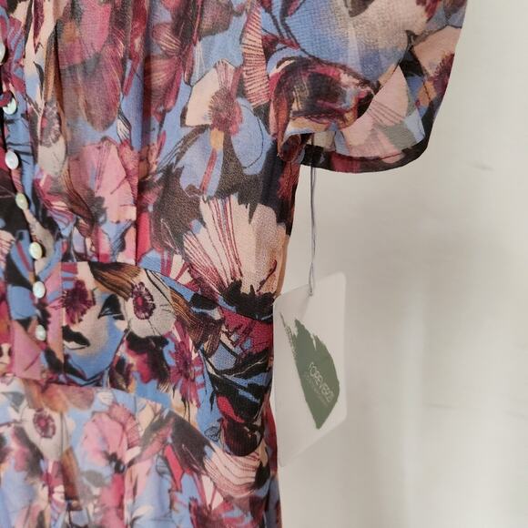 Forever 21 Floral See-through Knee-length Dress Size XS - Picture 8 of 9